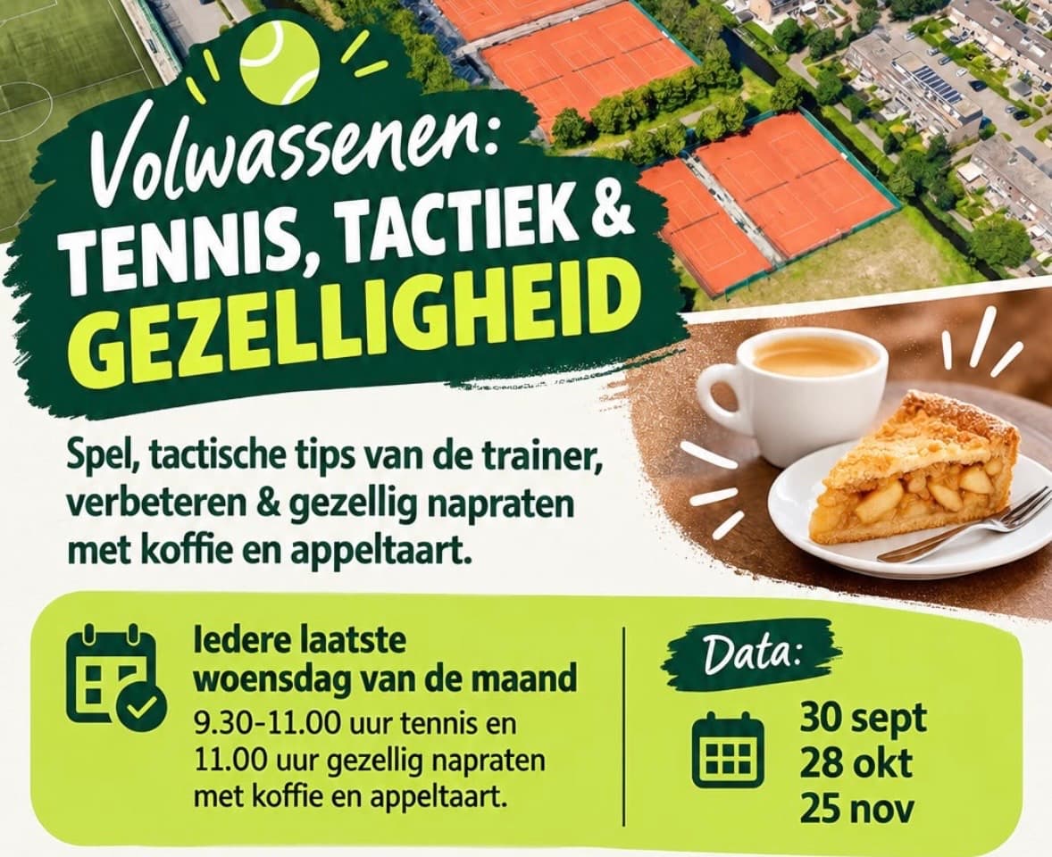 Tennis, Tactiek & Gezelligheid (woensdagochtend)