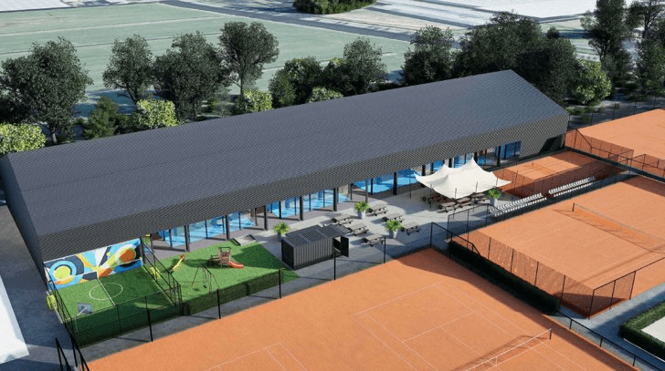 Impressie padelbanen TV Pijnacker