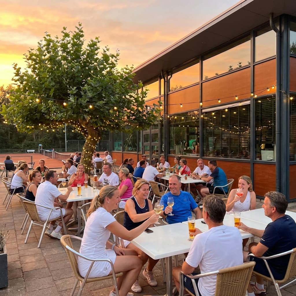 Gezelligheid bij Progress Tennis